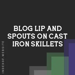 The Purpose of the Lip and Spouts on Cast Iron Skillets: Seasoned Advice | Logo - Indexof